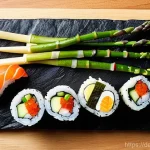 Home 15 일본 초밥 트렌드 - **Sustainable & Regional German Sushi Platter**
A high-resolution, photorealistic image of a sus...